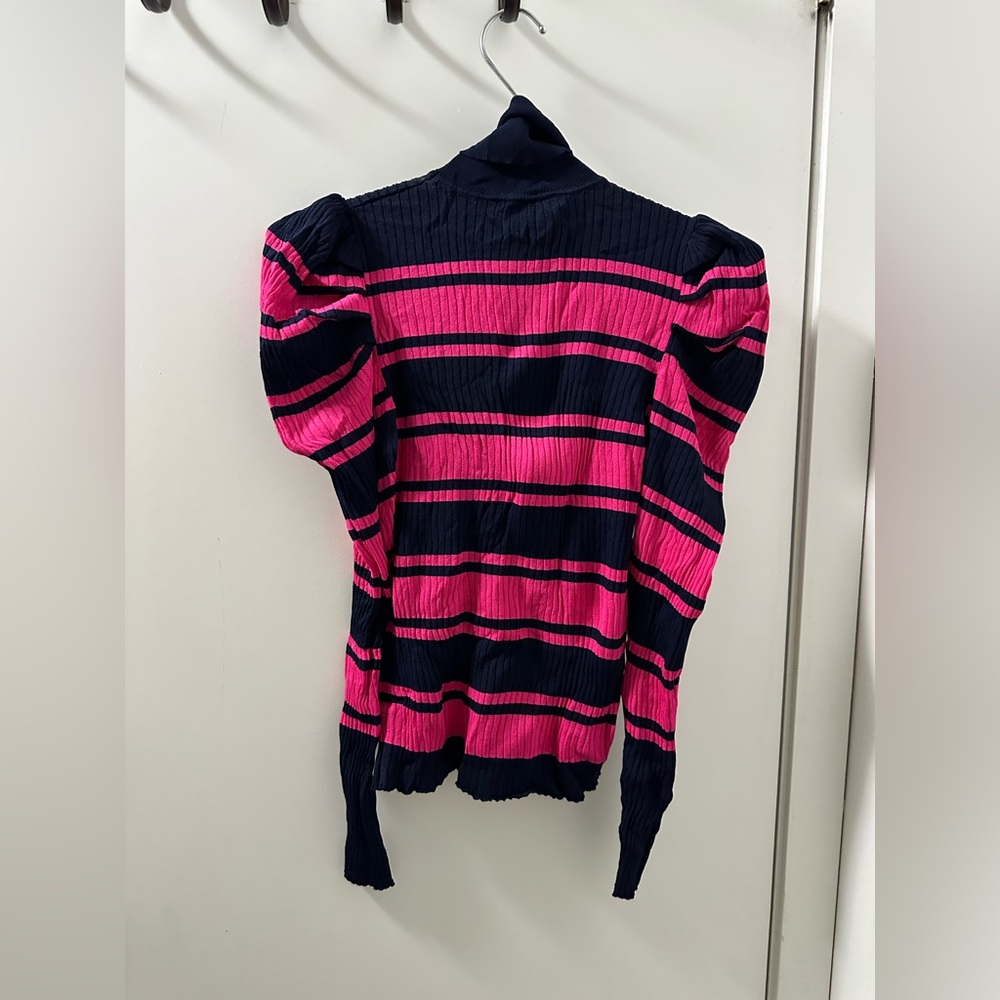 Zara striped ribbed knit sweater-size L - Picture 8 of 8